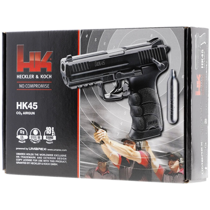 Пневматичний пістолет Umarex Heckler & Koch HK45 кал. 4,5 мм (5.8185)