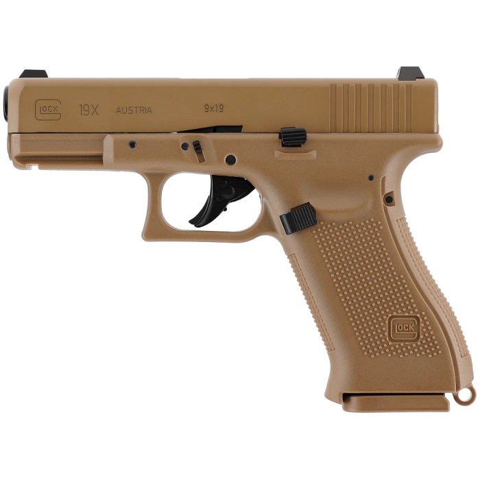 Пневматический пистолет Umarex Glock 19X Blowback кал. 4,5 мм (с затворной задержкой) (5.8367)