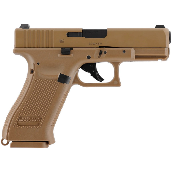Пневматический пистолет Umarex Glock 19X Blowback кал. 4,5 мм (с затворной задержкой) (5.8367)
