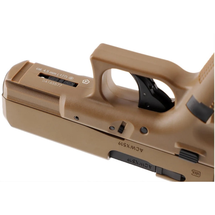 Пневматический пистолет Umarex Glock 19X Blowback кал. 4,5 мм (с затворной задержкой) (5.8367)