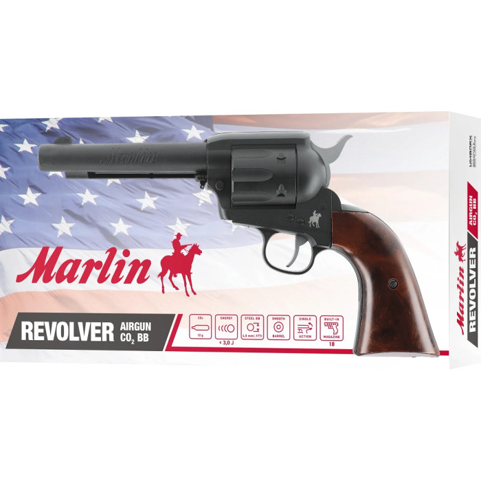 Пневматичний револьвер Umarex Marlin Revolver кал. 4,5 мм (5.8444)