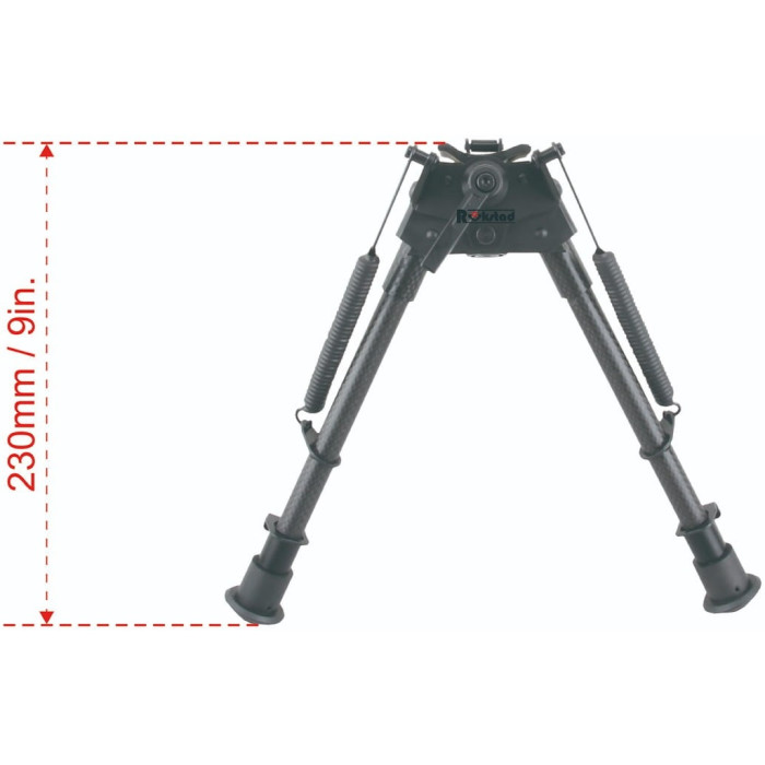 Сошки Vector Optics Carbon Fiber 9-13.5" Swivel Spring Bipod (RSCFS-09)