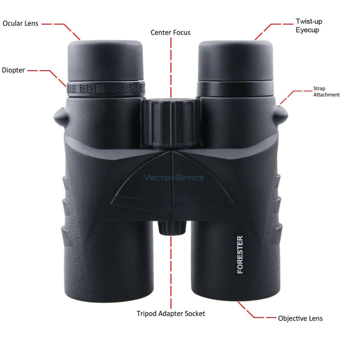 Бинокль Vector Optics Forester 10x42 Roof (SCBO-02)