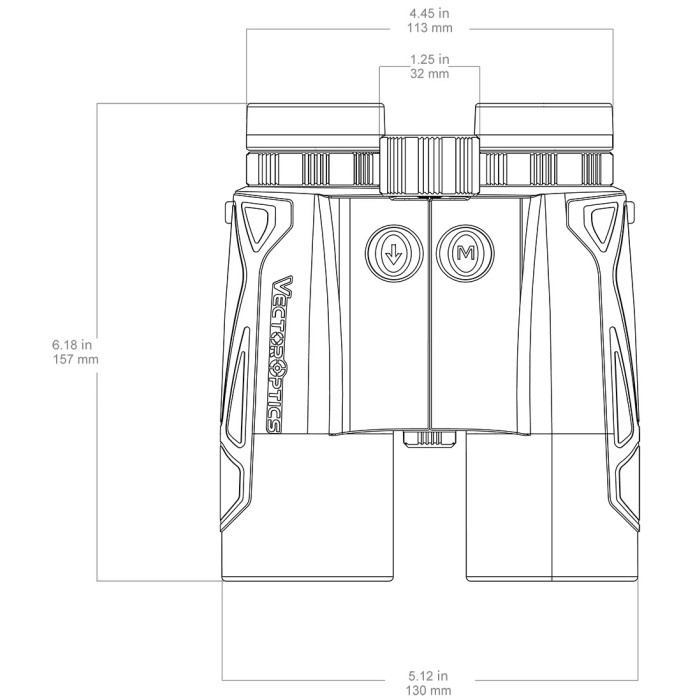 Бінокль з лазерним далекоміром Vector Optics Paragon 10x42 Rangefinder 2285 m (SCBRF-02)