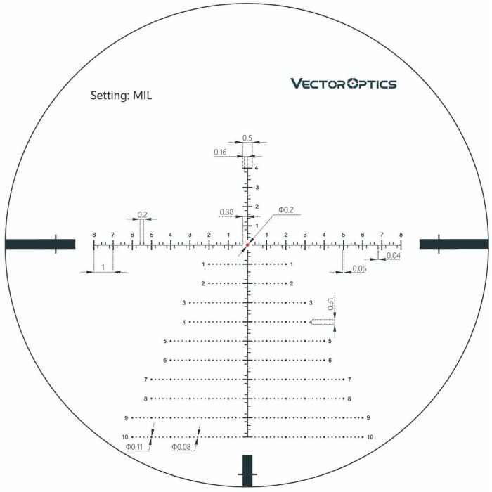 Прицел оптический Vector Optics Continental 3-18x50 (34 mm) illum. FFP VCT-34 (SCFF-28)