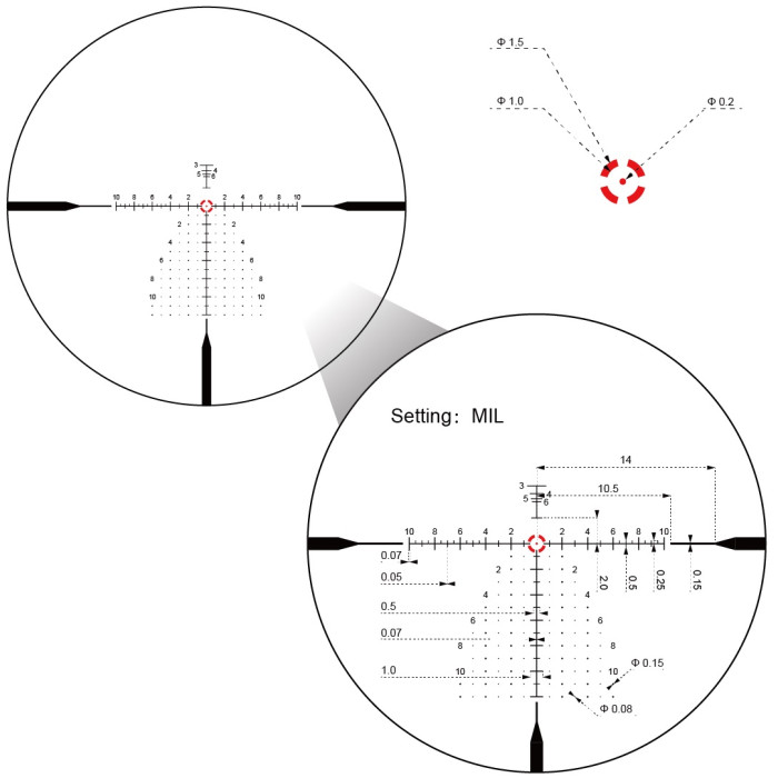 Приціл оптичний Vector Optics Continental X10 1-10x28 (34 mm) ED FFP illum. VET-RAR 2 (SCFF-62)