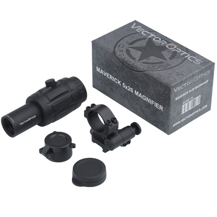 Магнифер (5x оптический увеличитель) Vector Optics Maverick 5x26 w/ Flip Side (SCMF-15)