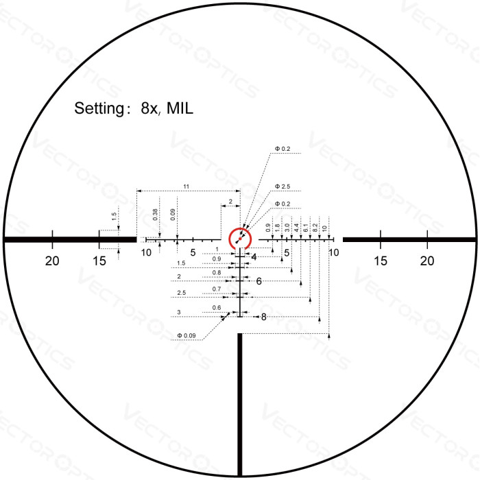 Приціл оптичний Vector Optics Continental X8 1-8X24 (30 mm) ED illum. SFP VET-BTR (SCOC-T37)