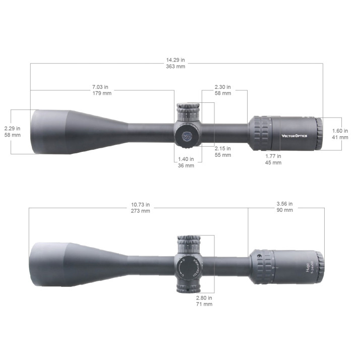 Прицел оптический Vector Optics Hugo 6-24x50 SFP (SCOL-31)
