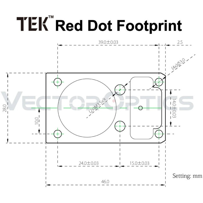 Райзер для коліматору Vector Optics Frenzy TEK (SCRA-67)