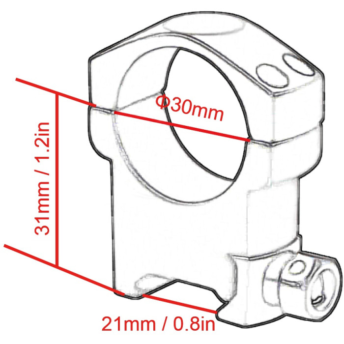 Кільця Vector Optics Mark 30 mm High (SCTM-08)
