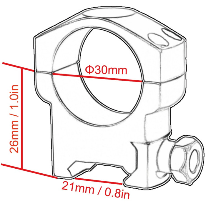 Кільця Vector Optics Mark 30 mm Medium (SCTM-22)