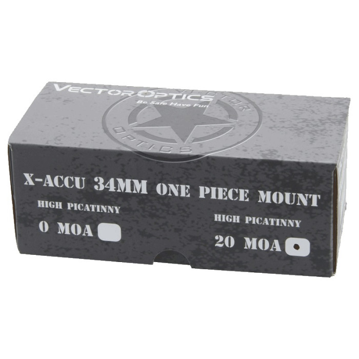 Моноблок Vector Optics X-Accu 34mm High Profile One Piece 20MOA Mount (SCTM-58)