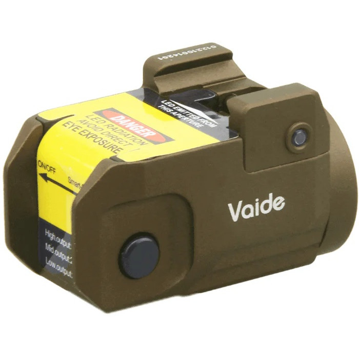 Підствольний ліхтар Vector Optics Vaide Scrapper Subcompact Pistol Flashlight 500 Lm FDE (VAPL-02)