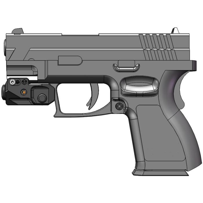 Лазерный целеуказатель Vector Optics VipeRay Scrapper Subcompact Pistol Red Laser Sight FDE (VRRL-P04)