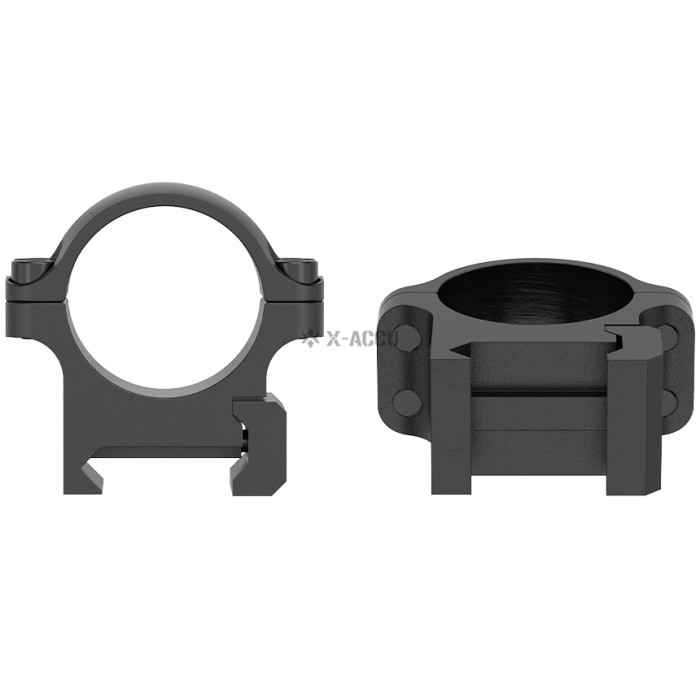 Кільця сталеві низький профіль Vector Optics 25.4 mm Weaver (XASR-S01)
