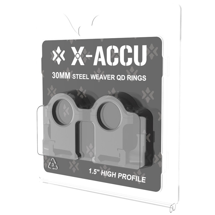 Кільця Vector Optics 30mm Steel Weaver QD Rings 1.5in High Profile (XASR-SQ13)
