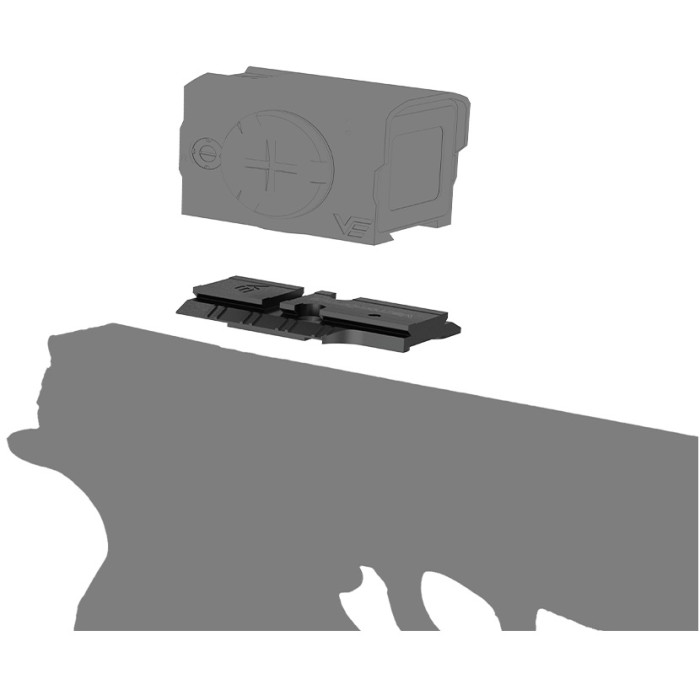 Адаптер Vector Optics на CZ Shadow 2 OR для коллиматоров с VOD footprint (SCRD-63/SCRD-75 series) (SCFRM-18)