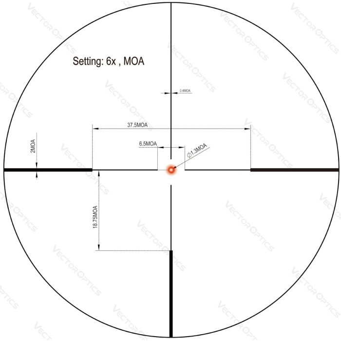 Приціл оптичний Vector Optics Continental X6 1-6x24 (30 mm) SFP illum. Fiber German 4 (SCOC-48)