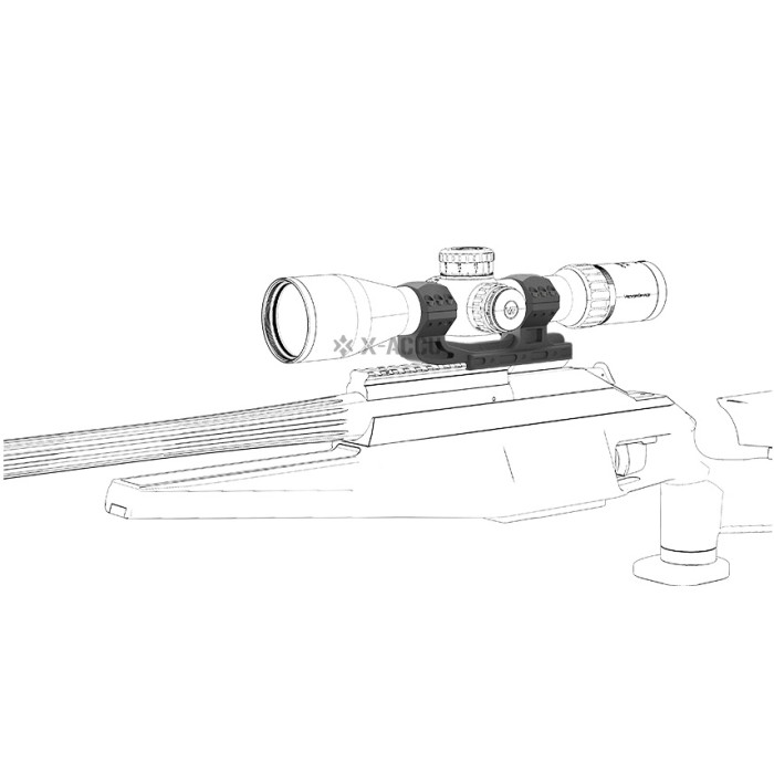 Моноблок Vector Optics 34 mm 20 МОА High на Пікатінні (XASR-3015)