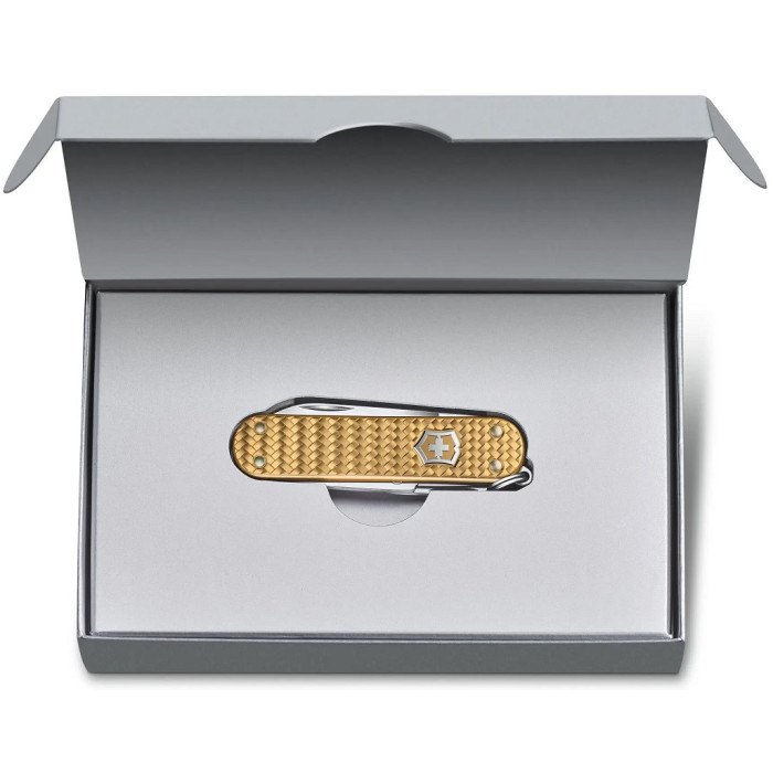 Ніж швейцарський Victorinox Classic SD Precious Alox Brass Gold (0.6221.408G)