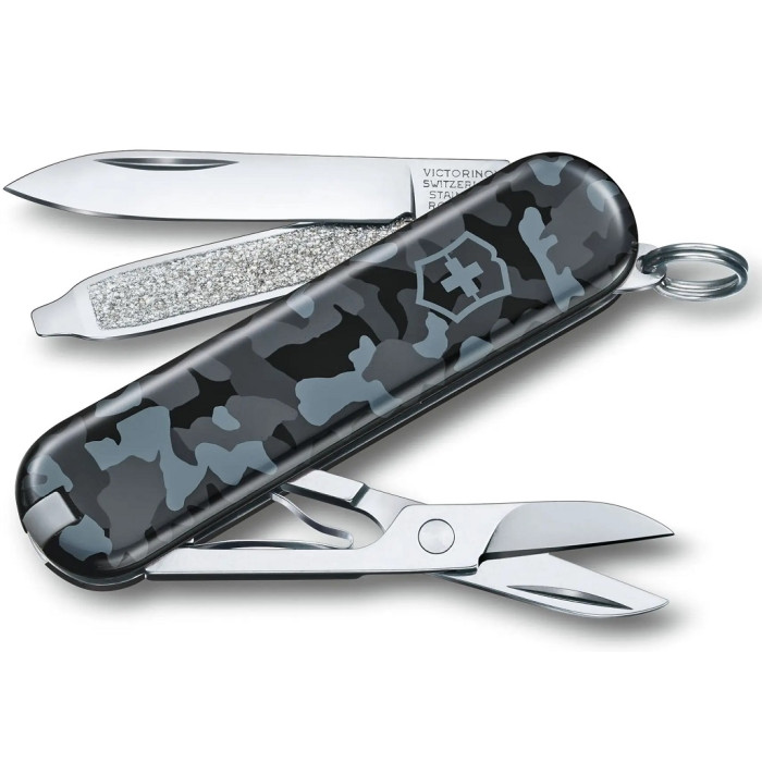 Ніж швейцарський Victorinox Classic SD Printed Navy Сamouflage (0.6223.942)