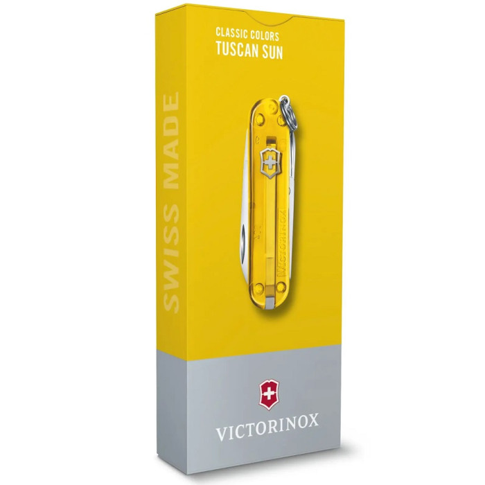 Нож швейцарский Victorinox Classic SD Transparent Tuscan Sun (0.6223.T81G)