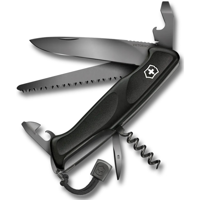 Нож швейцарский Victorinox Ranger 55 Grip Onyx Black (0.9563.C31P)