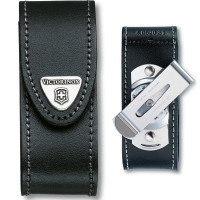 Чохол (91 мм, 2-4 шари) Victorinox Leather Belt Pouch with clip Black (4.0520.31)