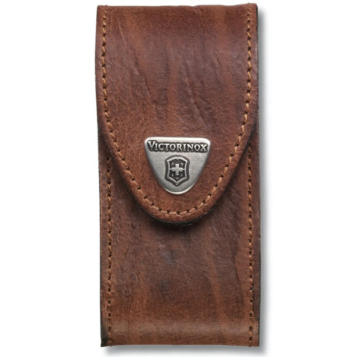 Чехол (91 мм, 5-8 слоя) Victorinox Leather Belt Pouch Brown (4.0545)