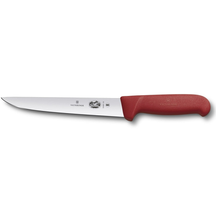 Ніж кухонний Victorinox Fibrox Sticking, 18 cm, Red (5.5501.18)