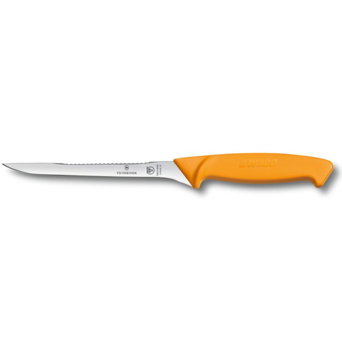 Ніж кухонний Victorinox Swibo Fish Filleting, 16 cm, Yellow (5.8448.16)