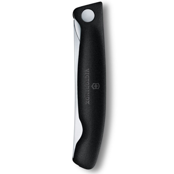 Ніж кухонний складаний Victorinox Swiss Classic Picnic 11 см, серрейтор, чорний (6.7833.F)