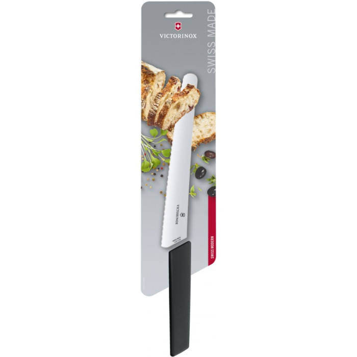 Ніж кухонний Victorinox Swiss Modern, 22 cm, Black (6.9073.22WB)