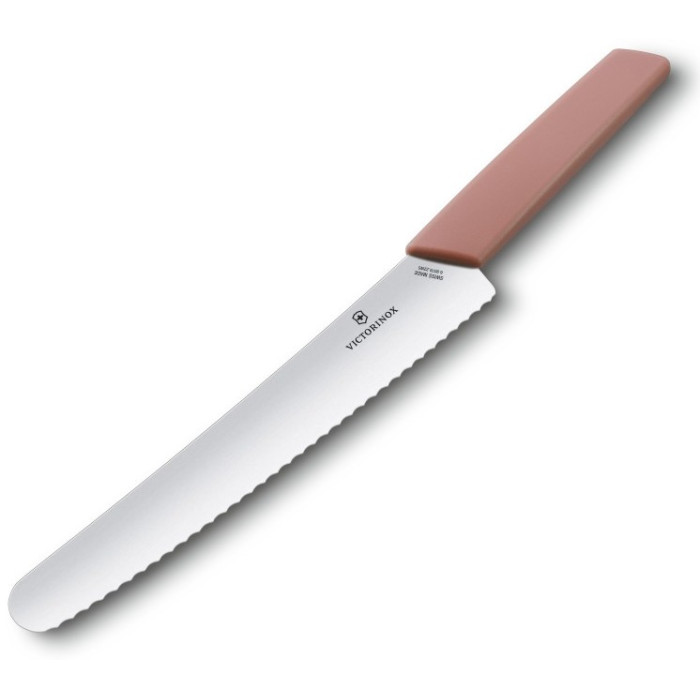 Ніж кухонний Victorinox Swiss Modern, 22 cm, Apricot Rose (6.9076.22W5B)