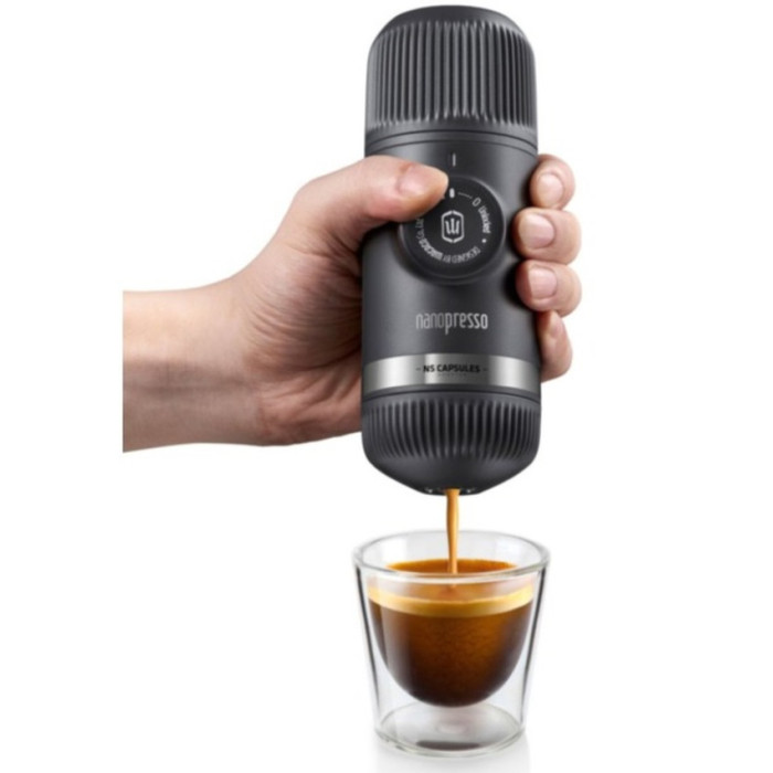 Портативна еспресо-кавоварка Wacaco Nanopresso+ з адаптером для капсули (WNANONS)