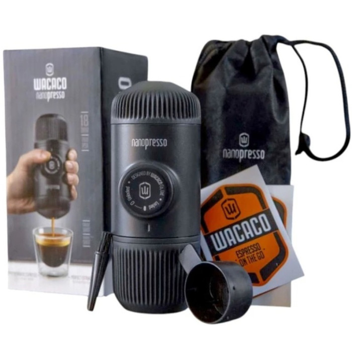 Портативна еспресо-кавоварка Wacaco Nanopresso+ з адаптером для капсули (WNANONS)