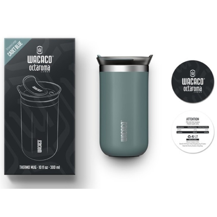 Термокухоль Wacaco Octaroma Lungo 300ml, blue (WOCT300BLU)