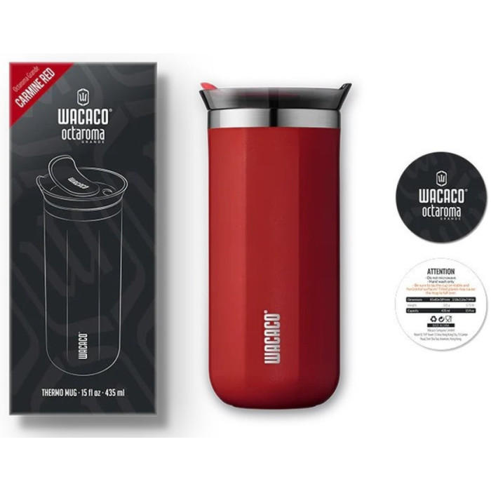 Термокухоль Wacaco Octaroma Grande 435ml, red (WOCT435RED)
