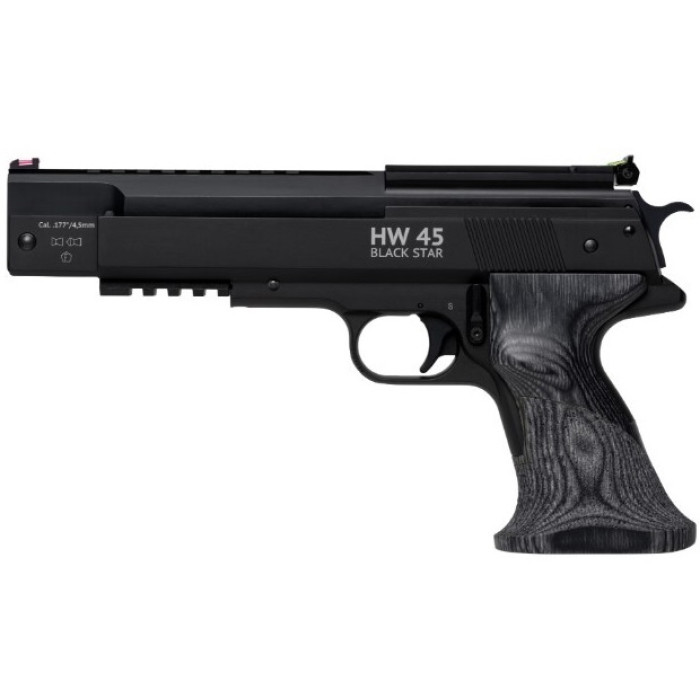 Пневматичний пістолет Weihrauch HW 45 Black Star, кал. 4.5 (10.450200-00)