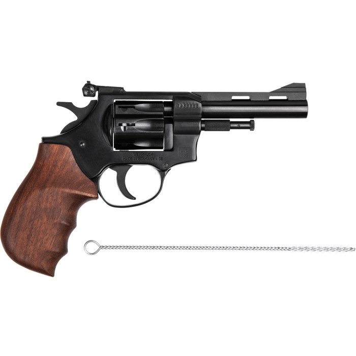 Револьвер под патрон Флобера Weihrauch HW4, кал. 4, 4" Wooden grip (50.40422R-04)