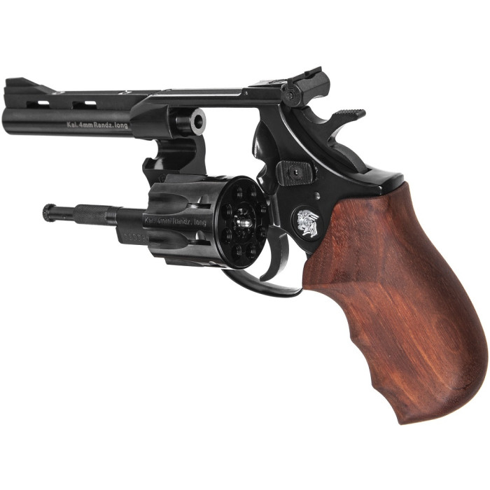 Револьвер под патрон Флобера Weihrauch HW4, кал. 4, 4" Wooden grip (50.40422R-04)
