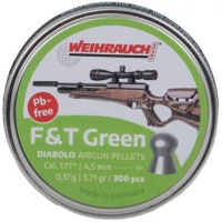 Пульки Weihrauch H&N F&T Green 0.37 г, кал. 4.5 мм, 300 шт (AM20003)