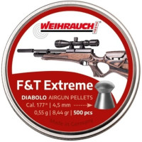 Пульки Weihrauch F&T Extreme 0.55 г, кал. 4.5 мм, 500 шт (AM20010)
