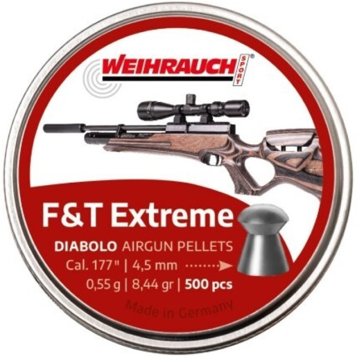 Кульки Weihrauch F&T Extreme 0.55 г, кал. 4.5 мм, 500 шт (AM20010)
