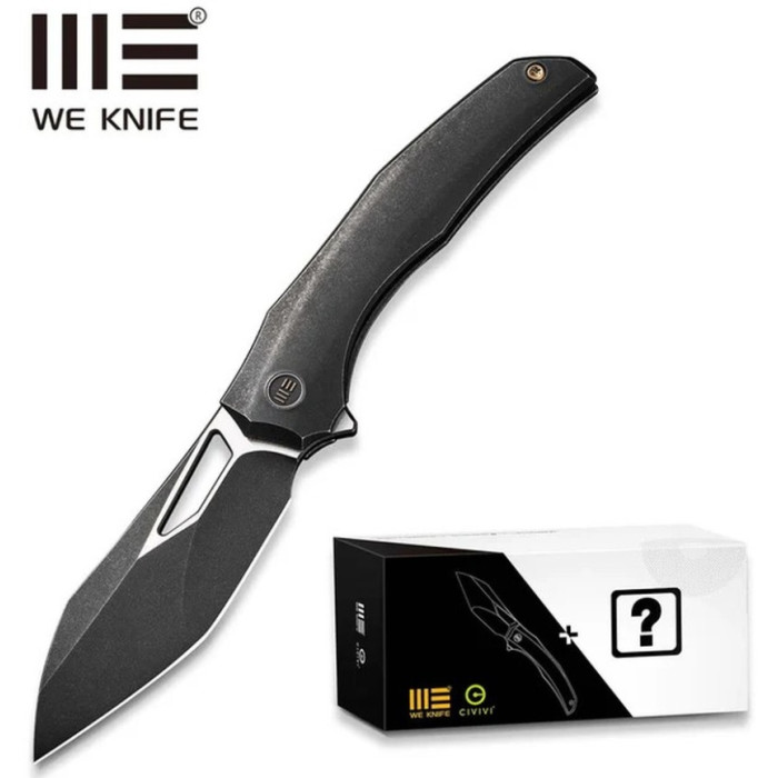 Нож складной Weknife Ignio Mystery Box, (8.4 см) CPM 20CV / титан 6AL4V черный (WE22042B-1 MB)