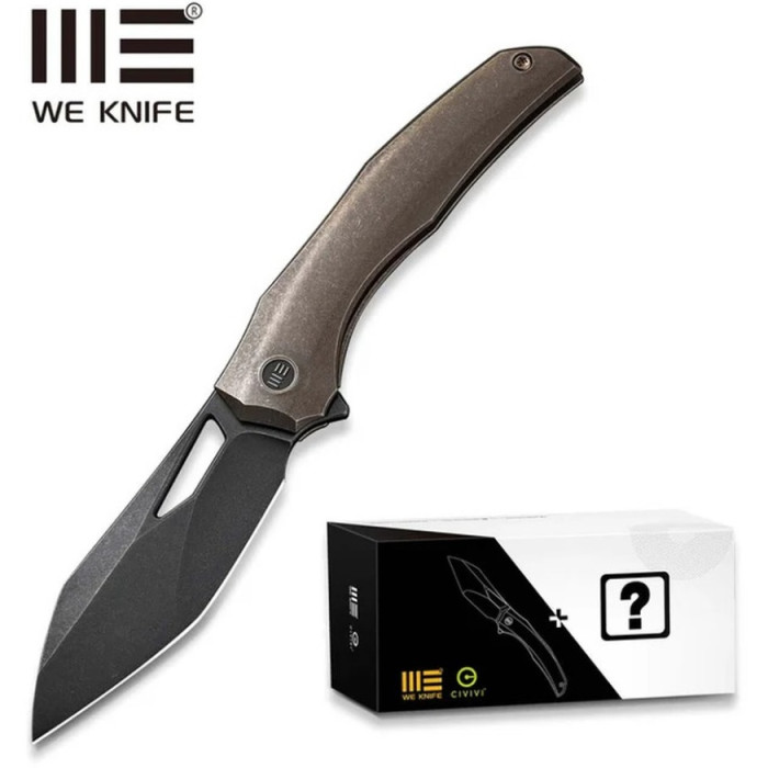 Нож складной Weknife Ignio Mystery Box, (8.4 см) CPM 20CV / титан 6AL4V бронзовый (WE22042B-2 MB)