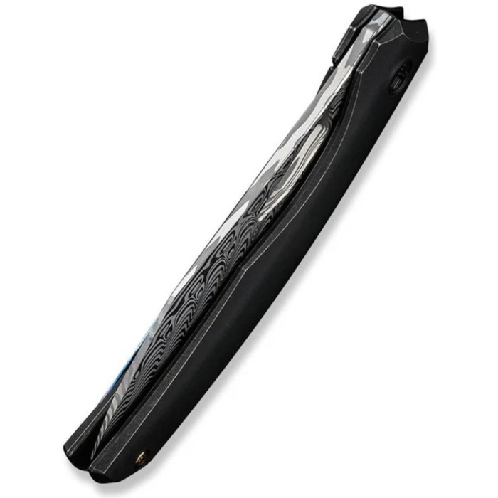Нож складной Weknife Ignio Mystery Box Ignio Mystery Box, (8.39 см) Damasteel (Hakkapella) / 6AL4V Titanium черный (WE22042B-DS1 MB)