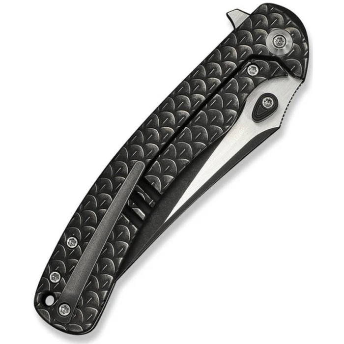 Нож складной Weknife Dracarys, (9.1 см) Böhler M390 / титан 6AL4V черный (WE25061B-5)
