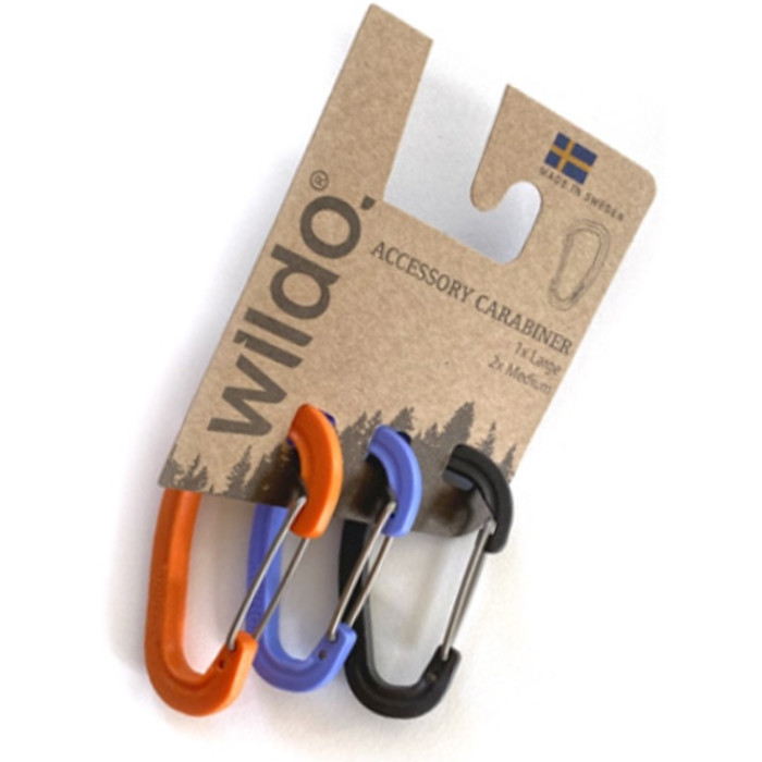 Набір карабінів Wildo Accessory Carabiner Set Orange/Blueberry/Dark Grey (89883)